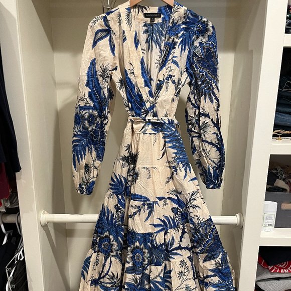 Banana Republic Stampa Cotton Wrap Dress (with pockets!) - Picture 3 of 6